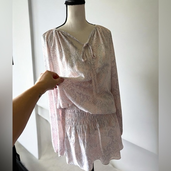 Harper Wren "Kylie" Pink Snake Print Mini Dress – Size‎ XS - Picture 6 of 8